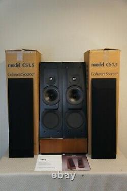 Thiel Cs 1.5 Floorstanding Speakers With Original Owner Manual + Shipping Boxes