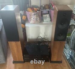 Tibo hifi 5 piece set floor standing speakers amplifier cd player fm dab turner