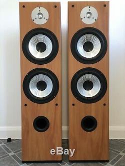 Tower Floor Standing Tall Main Front Wood Speakers 3-Way PSD 2.8 50W 8 Ohm USA