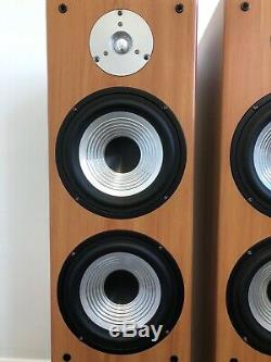 Tower Floor Standing Tall Main Front Wood Speakers 3-Way PSD 2.8 50W 8 Ohm USA