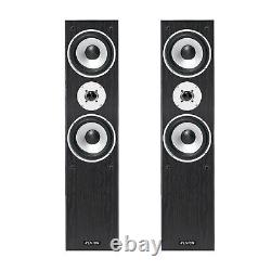 Tower HiFi System with Floor Standing Speakers and Valve Amplifier SHFT60B Black