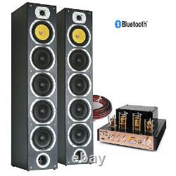 Tower Music System with Floor Standing Speakers and HiFi Valve Amplifier SHFT57B