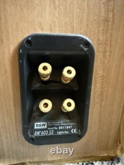 Two Bowers & Wilkins DM603 S3 2.0 Floorstanding Speakers Pair Wired 150W 8 Ohm