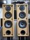 Unique Handmade Oak Floorstanding Speakers + Custom Tripod Stands +Copper Wiring