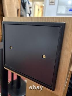 Unique Handmade Oak Floorstanding Speakers + Custom Tripod Stands +Copper Wiring