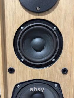 Unique Handmade Oak Floorstanding Speakers + Custom Tripod Stands +Copper Wiring