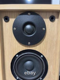 Unique Handmade Oak Floorstanding Speakers + Custom Tripod Stands +Copper Wiring