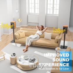 Universal Floor Speaker Stands 28 Inch for Surround Sound Holds Satellite & Sm