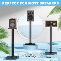 Universal Floor Speaker Stands 28 Inch for Surround Sound Holds Satellite & Sm
