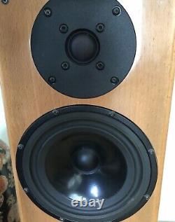 Vienna Acoustics Bach Floor Standing Hi Fi speakers pair spiked bases Cherry