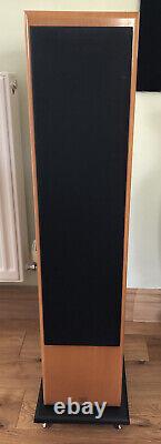 Vienna Acoustics Bach Floor Standing Hi Fi speakers pair spiked bases Cherry EX