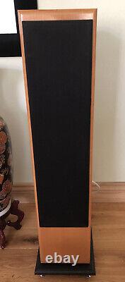 Vienna Acoustics Bach Floor Standing Hi Fi speakers pair spiked bases Cherry EX