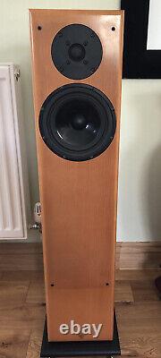 Vienna Acoustics Bach Floor Standing Hi Fi speakers pair spiked bases Cherry EX