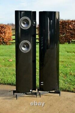 Vienna Acoustics SCHONBERG RARE BLACK HIGH GLOSS Floorstanding Speakers £3k