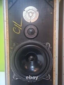 Vintage B&W DM4 Bowers Wilkins Floor Standing Speakers Audiophile England GC