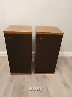 Vintage B&W DM4 Bowers Wilkins Floor Standing Speakers Made in England Rare