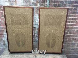 Vintage Emi Research Floor Standing Speakers 92390AL Elliptical Alnico RS Repaue