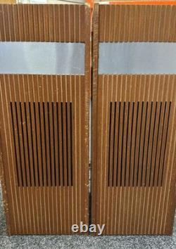 Vintage Ferguson 3402 Floor Standing Teak Wood Speakers