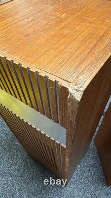 Vintage Ferguson 3402 Floor Standing Teak Wood Speakers