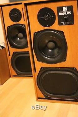 Vintage KEF reference series 104 floor standing speakers 1973-76 teak cabinet