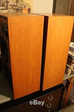 Vintage KEF reference series 104 floor standing speakers 1973-76 teak cabinet
