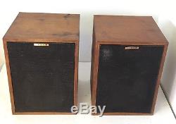 Vintage Klipsch Heresy II 3 Way 12 Floorstanding Loudspeakers Consecutive SN#