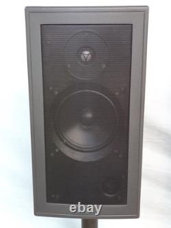 Vintage Linn Sekrit 80w Speakers in Black Bi-Wired Floor Stands with Cables