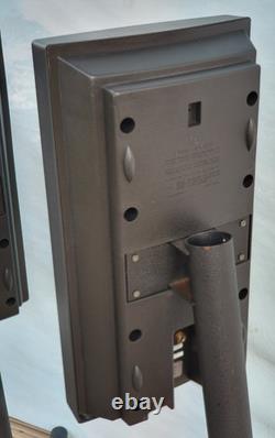 Vintage Linn Sekrit 80w Speakers in Black Bi-Wired Floor Stands with Cables