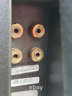 Vintage Linn Sekrit 80w Speakers in Black Bi-Wired Floor Stands with Cables