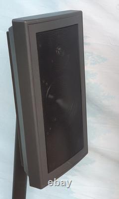 Vintage Linn Sekrit 80w Speakers in Black Bi-Wired Floor Stands with Cables