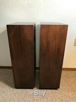 Vintage McIntosh Speakers XR14 Floor Standing Walnut Finish Isoplanar Radiator