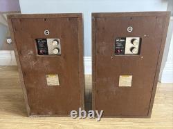 Vintage SANSUI SP-1500 Speakers 3 Way floor standing wooden speaker 2 of them
