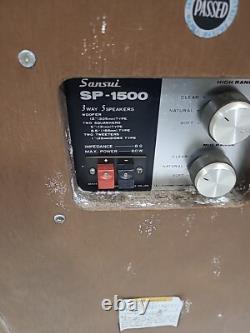 Vintage Sansui SP-1500 High End Floor Standing Wooden Speaker