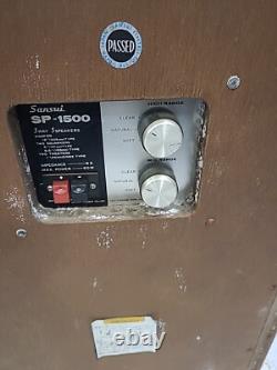 Vintage Sansui SP-1500 High End Floor Standing Wooden Speaker