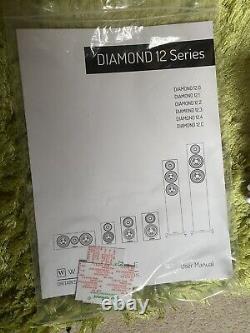 Wharfedale Diamond 12.3 Floorstanding Speakers (Pair) Black Oak RRP £499
