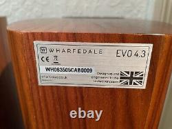 Wharfedale Evo 4.3 150W Compact Floorstanding Speaker Pair Walnut