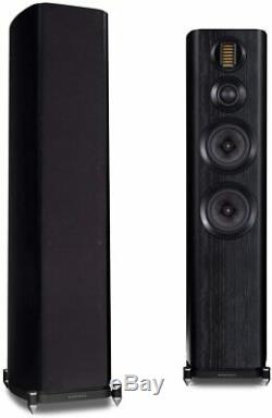 Wharfedale Evo 4.4 Black Wood 3-way Floorstanding Speakers, Pair