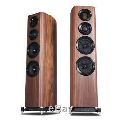 Wharfedale Evo 4.4 Walnut 3-way Floorstanding Speakers, Pair