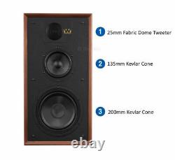 Wharfedale Linton Heritage Speakers Walnut and Stands Floorstanding Loudspeakers