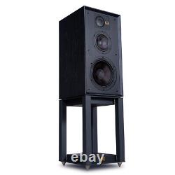 Wharfedale Linton Speakers Black Oak + Stands Floor Standing Loudspeakers