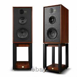 Wharfedale Linton Speakers Mahogany with Stands Floor Standing Loudspeakers