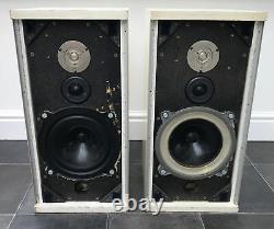 White! B&W DM4 Bowers Wilkins Floor Standing Speakers Audiophile England