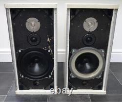 White! B&W DM4 Bowers Wilkins Floor Standing Speakers Audiophile England