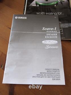 YAMAHA Soavo-1'Piano Black' floorstanding speakers - almost perfect - RRP £3k