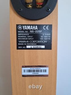Yamaha NS225F Wood Grain Floor Standing Speakers High Quality Sound Tested